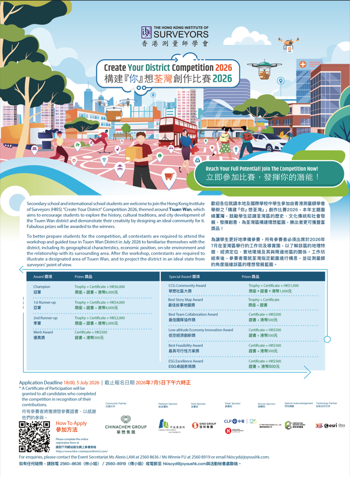 HKIS - "Create Your District” Competition 2026
